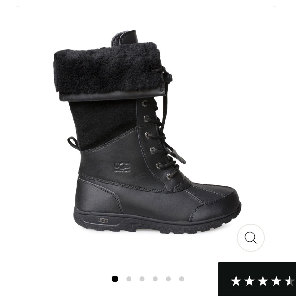 UGG BUTTE II TOGGLE TALL BLACK BOOTS size 1 new WITHOUT tags. Never worn out